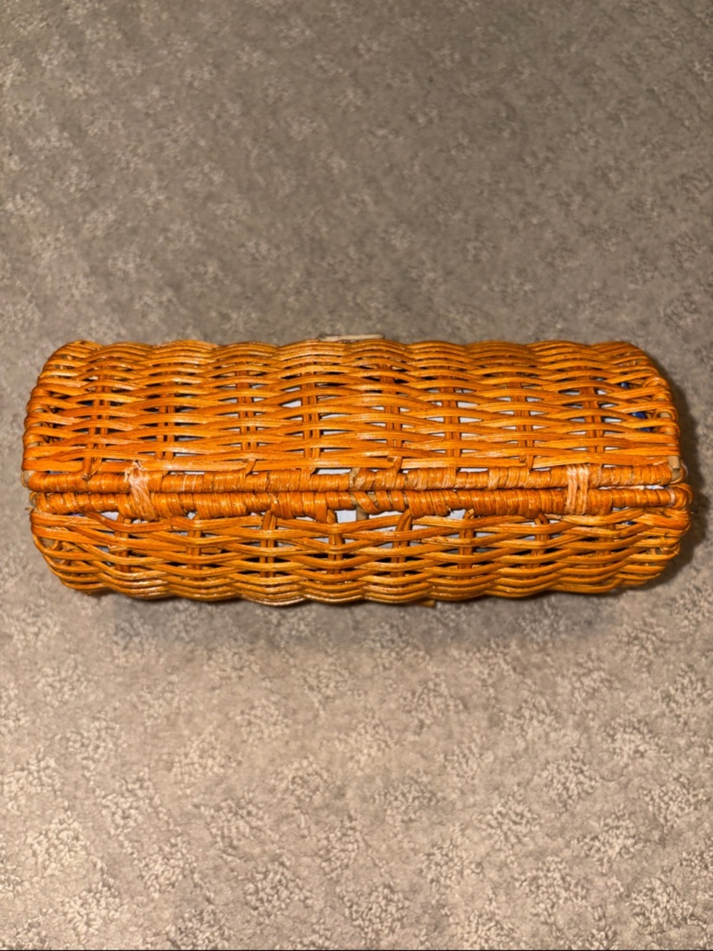 EUC Lilly Pulitzer Woven Rattan Clutch in Honey Brown - Picture 7 of 7